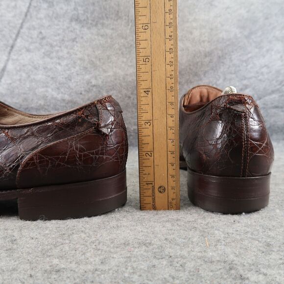 Kow Hoo Shoes Mens 45 Oxfords Exotic Leather Classic Goodyear Welt Handcrafted main image 13